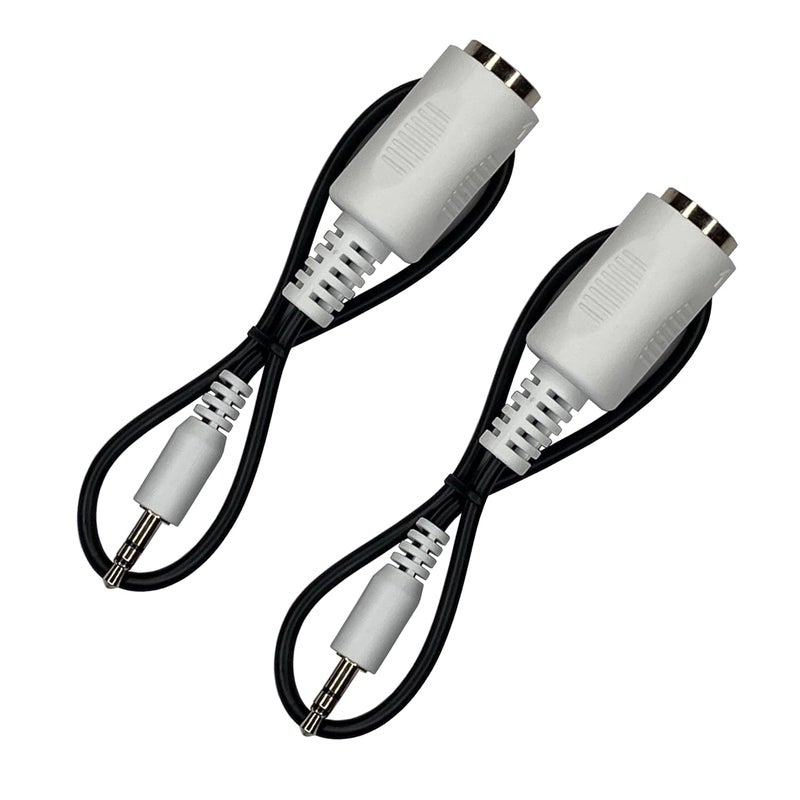 Kurrent Electric (2 Pack of Type-B MIDI to 3.5mm Adapter 13" Inch Cables in White - Image 3